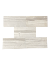 Athens Wood Grey  3x6 Marble Subway Tile Polished for Kitchen Backsplash Bathroom Floor and Wall Tile
